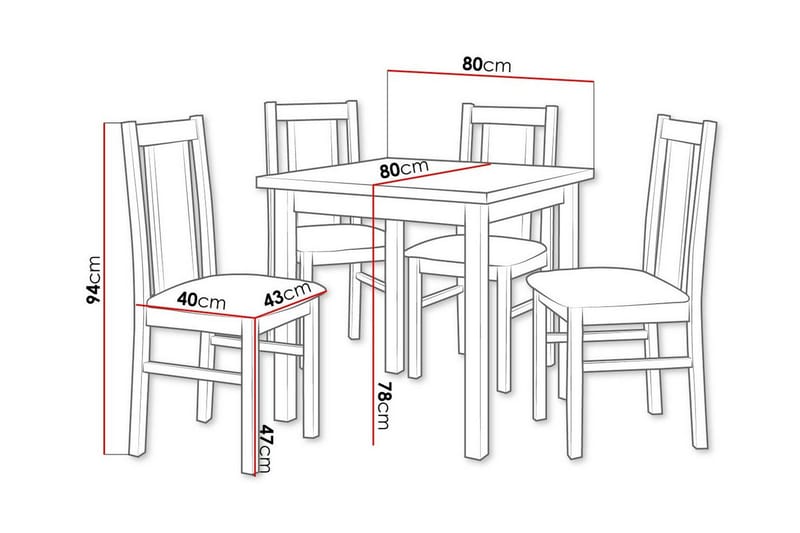 Ruokaryhmä Patrickswell - Huonekalut - Pöytä & ruokailuryhmä - Ruokailuryhmä
