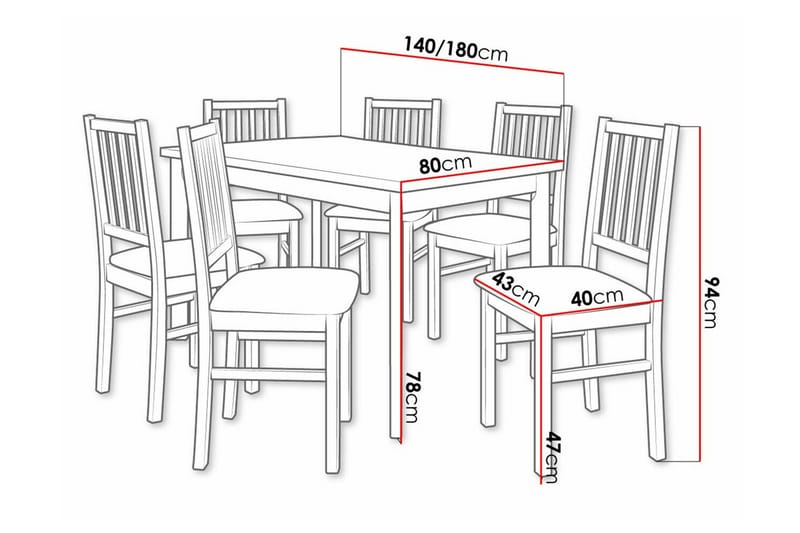 Ruokaryhmä Patrickswell - Huonekalut - Pöytä & ruokailuryhmä - Ruokailuryhmä