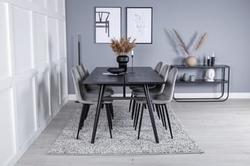 Ruokailuryhmä Sleek Jatkettava 195 cm Suorakulmainen 6 Polar Tuolia