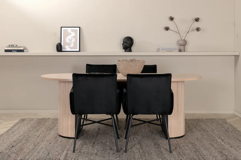 Soikea Bianca Ruokapöytä 4 kpl Pippi Ruokatuolia, undefined