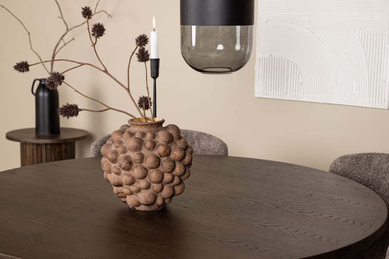 Ruokailuryhmä Stone 120 cm Pyöreä 4 Modesto Tuolia - Beige - Huonekalut - Pöytä & ruokailuryhmä - Ruokailuryhmä