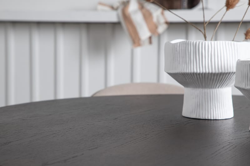 Ruokailuryhmä Stone 120 cm Pyöreä 4 Velvet Tuolia - Beige - Huonekalut - Pöytä & ruokailuryhmä - Ruokailuryhmä