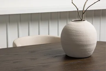 Ruokailuryhmä Stone 220 cm Soikea 4 Simrishamn Tuolia - Beige - Huonekalut - Pöytä & ruokailuryhmä - Ruokailuryhmä