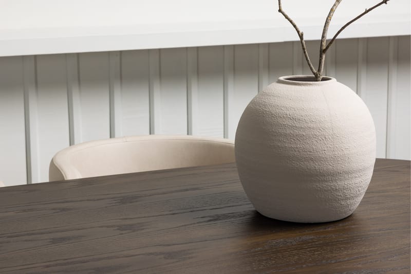 Ruokailuryhmä Stone 220 cm Soikea 4 Simrishamn Tuolia - Beige - Huonekalut - Pöytä & ruokailuryhmä - Ruokailuryhmä