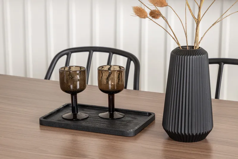 Ruokailuryhmä Tempe 140 cm Suorakulmainen 4 Dyrön Tuolia - Musta - Huonekalut - Pöytä & ruokailuryhmä - Ruokailuryhmä