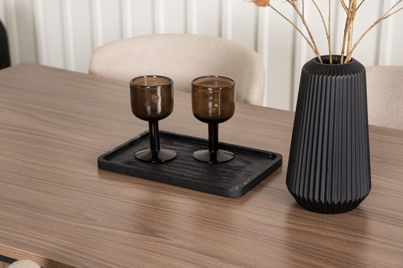 Ruokailuryhmä Tempe 140 cm Suorakulmainen 4 Modesto Tuolia - Beige - Huonekalut - Pöytä & ruokailuryhmä - Ruokailuryhmä