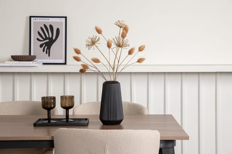 Ruokailuryhmä Tempe 140 cm Suorakulmainen 4 Modesto Tuolia - Beige - Huonekalut - Pöytä & ruokailuryhmä - Ruokailuryhmä