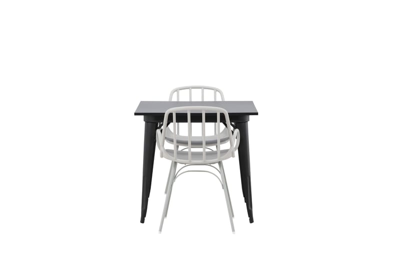 Ruokailuryhmä Tempe 80 cm Suorakulmainen 2 Dyrön Tuolia - Musta - Huonekalut - Pöytä & ruokailuryhmä - Ruokailuryhmä