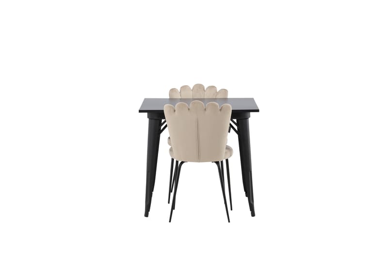 Ruokailuryhmä Tempe 80 cm Suorakulmainen 2 Limhamn Tuolia - Beige - Huonekalut - Pöytä & ruokailuryhmä - Ruokailuryhmä