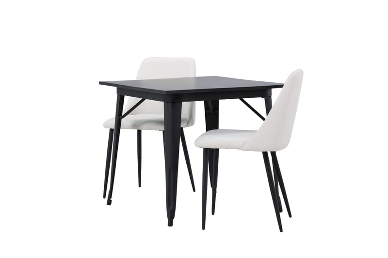 Ruokailuryhmä Tempe 80 cm Suorakulmainen 2 Night Tuolia - Musta - Huonekalut - Pöytä & ruokailuryhmä - Ruokailuryhmä