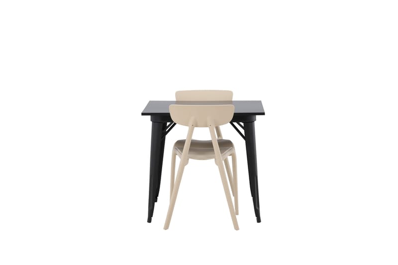 Ruokailuryhmä Tempe 80 cm Suorakulmainen 2 Ursholmen Tuolia - Beige - Huonekalut - Pöytä & ruokailuryhmä - Ruokailuryhmä