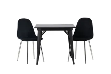 Ruokailuryhmä Tempe 80 cm Suorakulmainen 2 Polar Tuolia