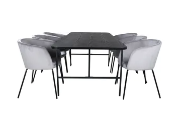 Ruokailuryhmä Uno 200 cm Suorakulmainen 6 Berit Tuolia