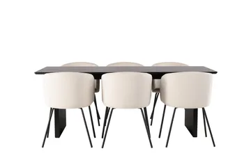 Ruokailuryhmä Vail 200 cm Suorakulmainen 6 Berit Tuolia