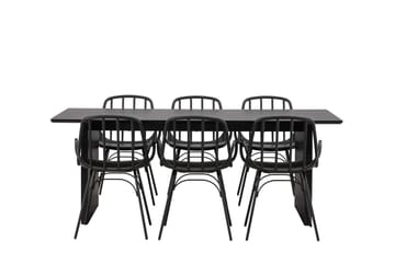 Ruokailuryhmä Vail 200 cm Suorakulmainen 6 Dyrön Tuolia