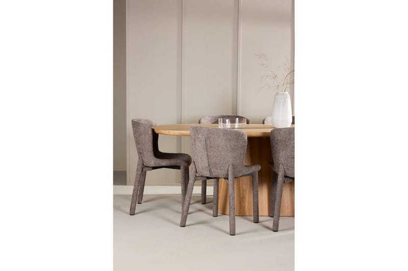 Ruokailuryhmä Venture Home Ruokailuryhmä Venture Home Stjärnö 200x90 cm luonnonvärinen 6 Astoria-tuolilla, ruskea Luonto - Huonekalut - Pöytä & ruokailuryhmä - Ruokailuryhmä