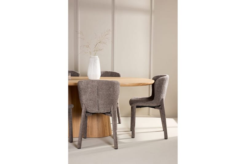 Ruokailuryhmä Venture Home Ruokailuryhmä Venture Home Stjärnö 200x90 cm luonnonvärinen 6 Astoria-tuolilla, ruskea Luonto - Huonekalut - Pöytä & ruokailuryhmä - Ruokailuryhmä