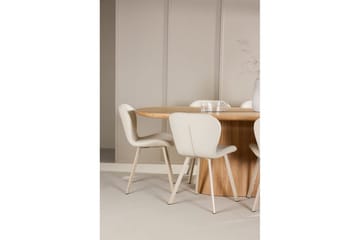 Ruokailuryhmä Venture Home Ruokailuryhmä Venture Home Stjärnö 200x90 cm luonnonvärinen 6 Lilja-tuolilla Luonto - Huonekalut - Pöytä & ruokailuryhmä - Ruokailuryhmä