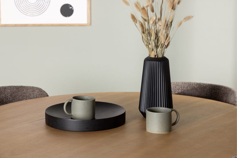 Ruokailuryhmä Yakidon 120 cm Pyöreä 4 Modesto Tuolia - Ruskea - Huonekalut - Pöytä & ruokailuryhmä - Ruokailuryhmä