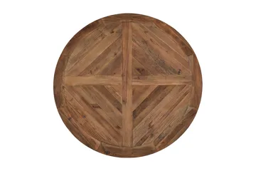 Ruokailuryhmä Yorkshire 150 cm Pyöreä 6 Ophelia tuolia - Vintage Luonnonväri/Valk/Beige - Huonekalut - Pöytä & ruokailuryhmä - Ruokailuryhmä