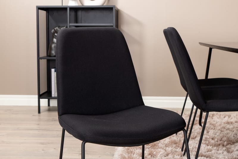 Ruokailuryhmä Petra 190 cm Suorakulmainen 6 Muce Tuolia - Musta - Huonekalut - Pöytä & ruokailuryhmä - Ruokailuryhmä