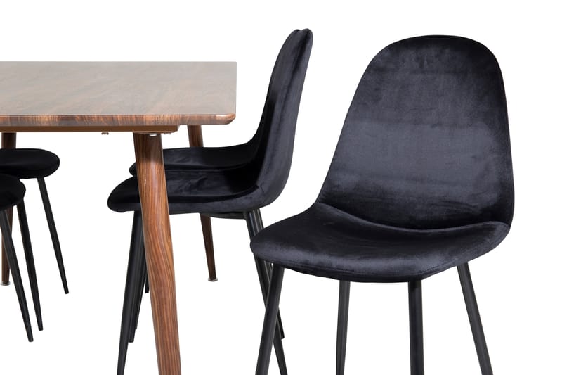 Ruokailuryhmä Polar 180 cm Suorakulmainen 6 Polar Tuolia - Musta - Huonekalut - Pöytä & ruokailuryhmä - Ruokailuryhmä
