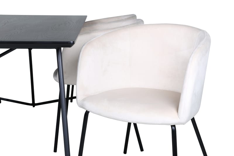 Ruokailuryhmä Petra 190 cm Suorakulmainen 6 Berit Tuolia - Beige - Huonekalut - Pöytä & ruokailuryhmä - Ruokailuryhmä