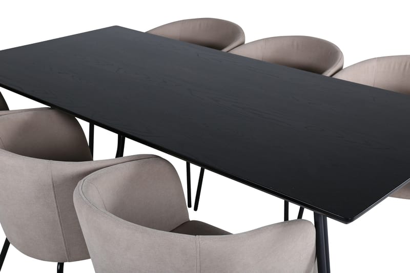 Ruokailuryhmä Petra 190 cm Suorakulmainen 6 Berit Tuolia - Beige - Huonekalut - Pöytä & ruokailuryhmä - Ruokailuryhmä