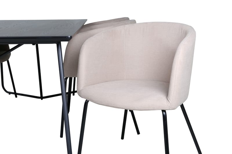Ruokailuryhmä Petra 190 cm Suorakulmainen 6 Berit Tuolia - Beige - Huonekalut - Pöytä & ruokailuryhmä - Ruokailuryhmä