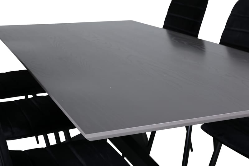 Ruokailuryhmä Piazza 180 cm Suorakulmainen 6 Windu Lyx Tuolia - Musta - Huonekalut - Pöytä & ruokailuryhmä - Ruokailuryhmä