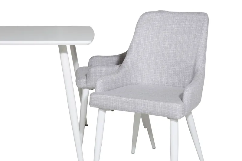 Ruokailuryhmä Polar 120 cm Suorakulmainen 4 Plaza Tuolia - Harmaa - Huonekalut - Pöytä & ruokailuryhmä - Ruokailuryhmä