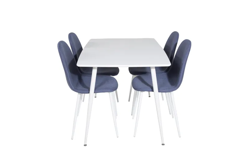 Ruokailuryhmä Polar 120 cm Suorakulmainen 4 Polar Tuolia, Sininen