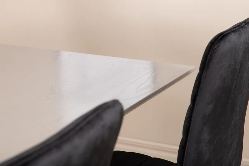 Ruokailuryhmä Piazza 180 cm Suorakulmainen 6 Windu Lyx Tuolia - Musta - Huonekalut - Pöytä & ruokailuryhmä - Ruokailuryhmä