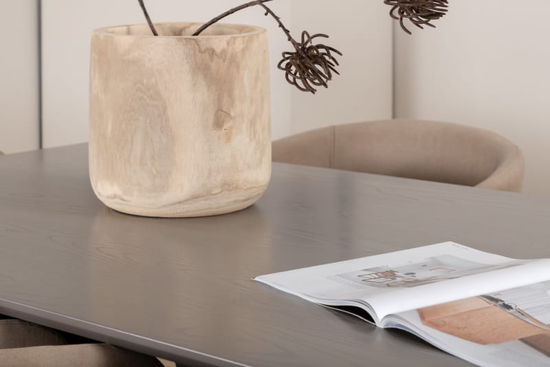 Ruokailuryhmä Piazza 180 cm Suorakulmainen 6 Berit Tuolia - Beige - Huonekalut - Pöytä & ruokailuryhmä - Ruokailuryhmä