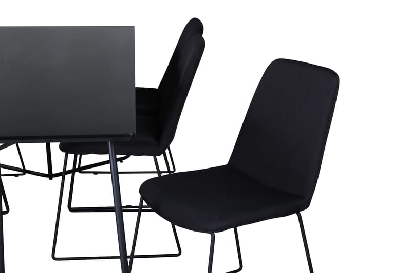 Ruokailuryhmä Petra 190 cm Suorakulmainen 6 Muce Tuolia - Musta - Huonekalut - Pöytä & ruokailuryhmä - Ruokailuryhmä