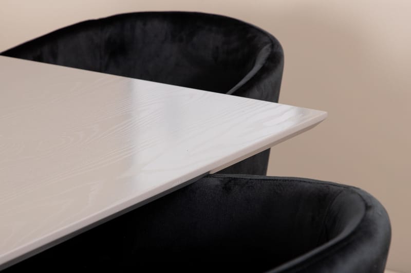 Ruokailuryhmä Piazza 180 cm Suorakulmainen 6 Berit Tuolia - Musta - Huonekalut - Pöytä & ruokailuryhmä - Ruokailuryhmä