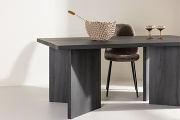 Bassholmen Ruokapöytä 180x90 cm - Musta - Huonekalut - Pöytä & ruokailuryhmä - Ruokapöydät & keittiön pöydät