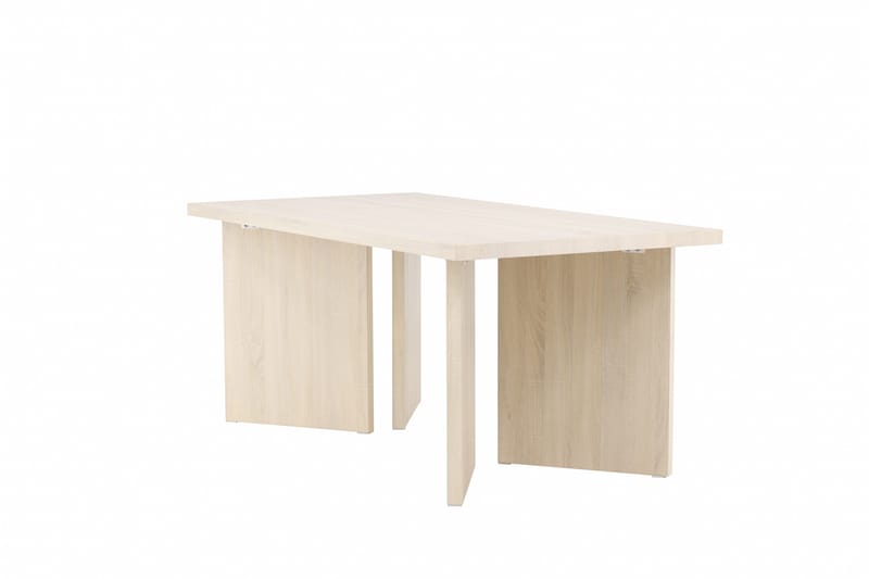 Bassholmen Ruokapöytä 180x90 cm - Whitewash - Huonekalut - Pöytä & ruokailuryhmä - Ruokapöydät & keittiön pöydät