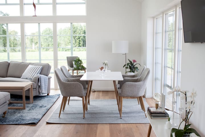 Bennie Ruokapöytä 120x80 cm Valkoinen - Venture Home - Ruokapöydät & keittiön pöydät