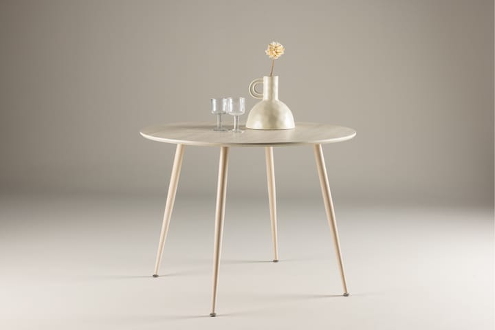 Deandra Ruokapöytä 100 cm Valkopesu - Venture Home - Ruokapöydät & keittiön pöydät
