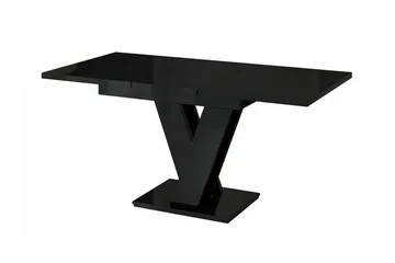 Denogal Matbord 80 cm Black high gloss - Huonekalut - Pöytä & ruokailuryhmä - Ruokapöydät & keittiön pöydät