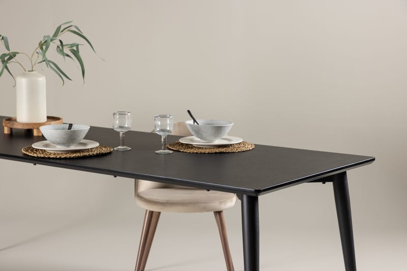 Ellis Ruokapöytä 230x85 cm - Musta - Huonekalut - Pöytä & ruokailuryhmä - Ruokapöydät & keittiön pöydät