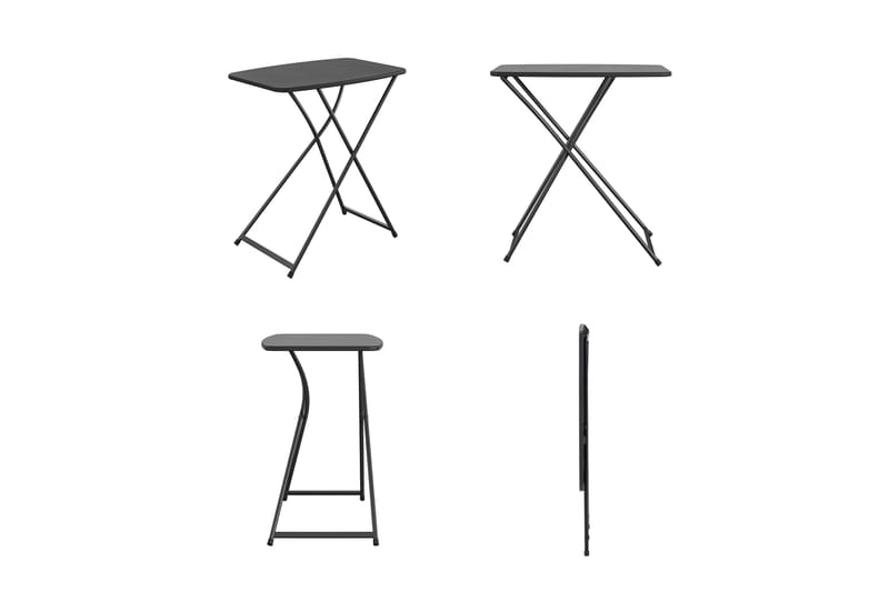 Fold Away Ruokapöytä 66 cm Musta - Dorel Home - Huonekalut - Pöytä & ruokailuryhmä - Ruokapöydät & keittiön pöydät