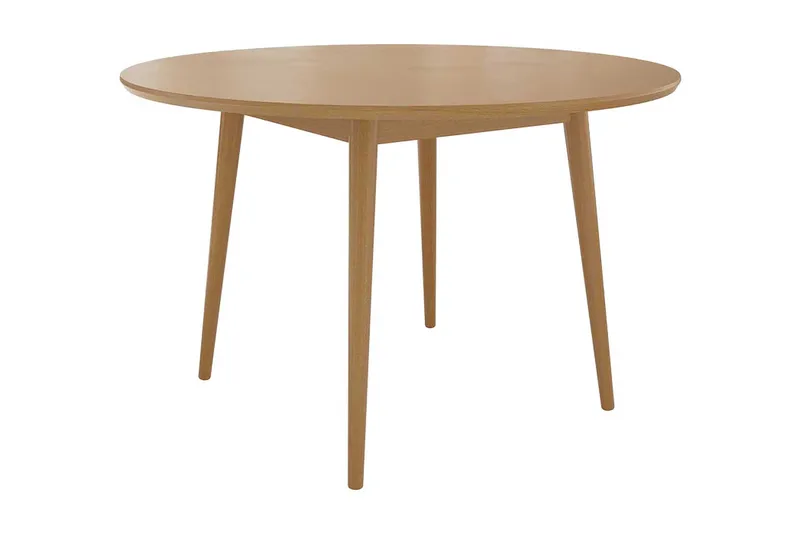 Ingram pyöreä ruokapöytä puuta, tammipintainen, Beige