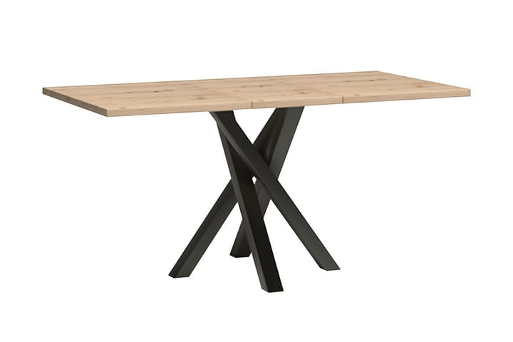 Jatkettava Ruokapöytä Buckfast 160 cm - Musta - Ruokapöydät & keittiön pöydät