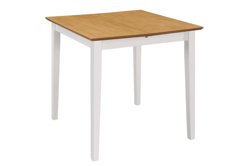 Jatkettava ruokapöytä valkoinen (80-120)x80x74 cm MDF - Valkoinen - Huonekalut - Pöytä & ruokailuryhmä - Ruokapöydät & keittiön pöydät