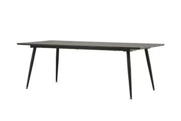 Keholmen suuri suorakulmainen ruokapöytä 220 cm pähkinä- ja metallijäljitelmällä - Ruskea - Huonekalut - Pöytä & ruokailuryhmä - Ruokapöydät & keittiön pöydät