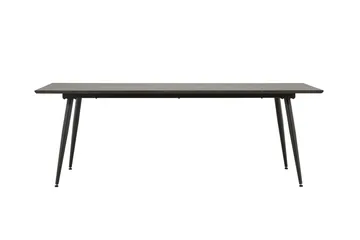 Keholmen suuri suorakulmainen ruokapöytä 220 cm pähkinä- ja metallijäljitelmällä - Ruskea - Huonekalut - Pöytä & ruokailuryhmä - Ruokapöydät & keittiön pöydät