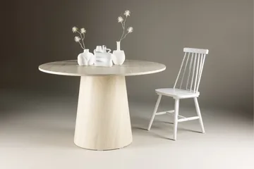 Lanzo Ruokapöytä 120 cm - Whitewash - Huonekalut - Pöytä & ruokailuryhmä - Ruokapöydät & keittiön pöydät