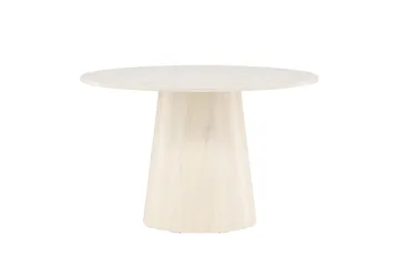 Lanzo Ruokapöytä 120 cm - Whitewash - Huonekalut - Pöytä & ruokailuryhmä - Ruokapöydät & keittiön pöydät